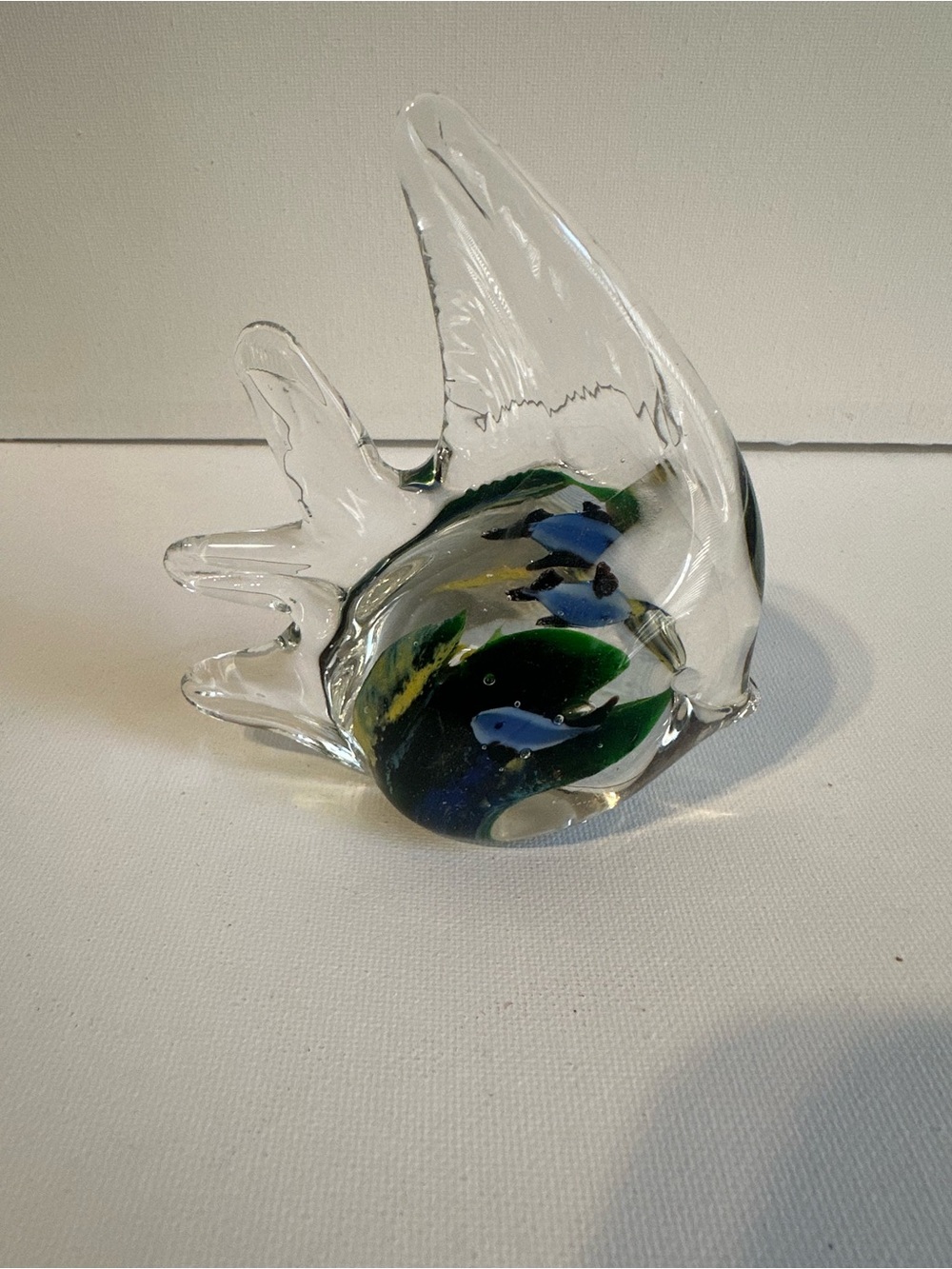 Handblown Glass Fish Paperweight